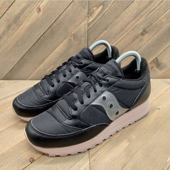 Saucony Jazz Triple Abstract Collection Black Shadow Casual Sneakers Mens Size 7 - Picture 1 of 9